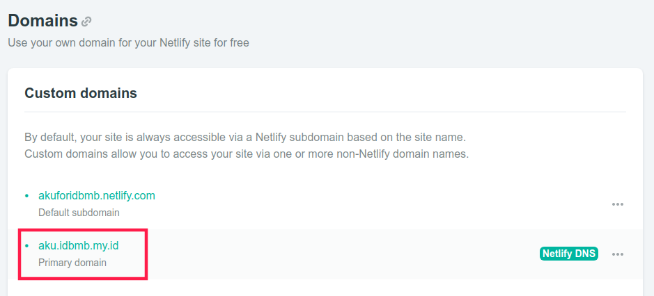 Custom Domain